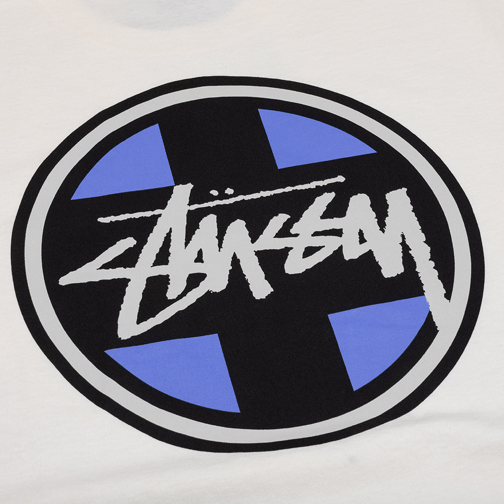 Cross Dot Pigment Dyed Tee - Natural