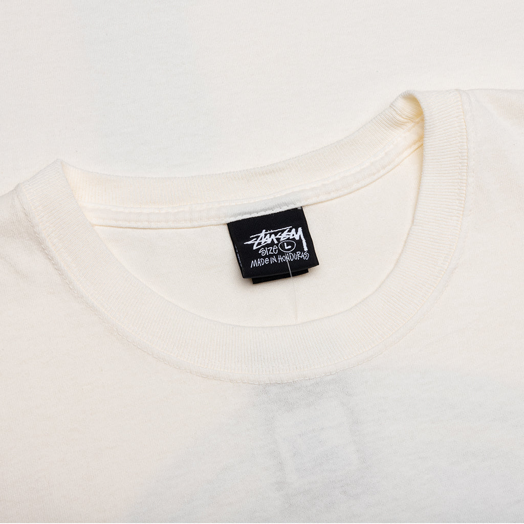 Cross Dot Pigment Dyed Tee - Natural