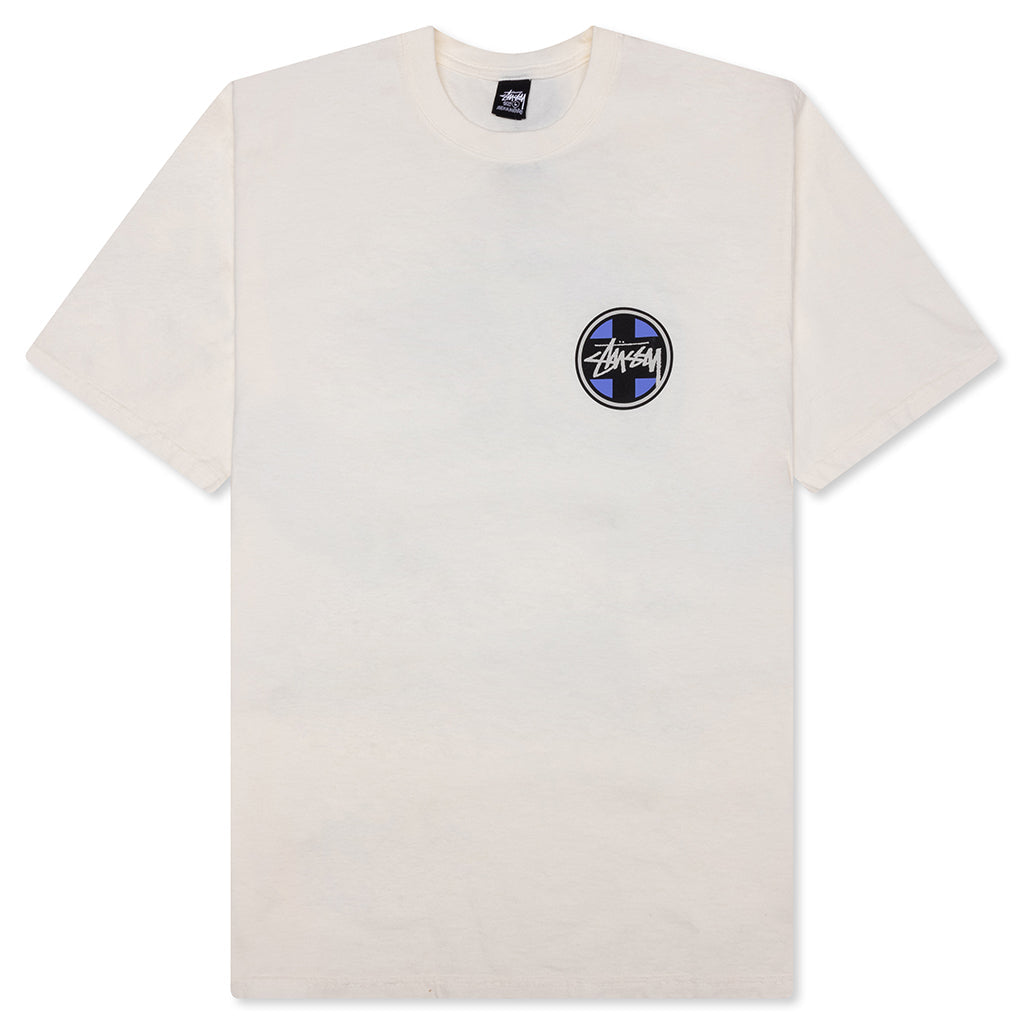 Cross Dot Pigment Dyed Tee - Natural