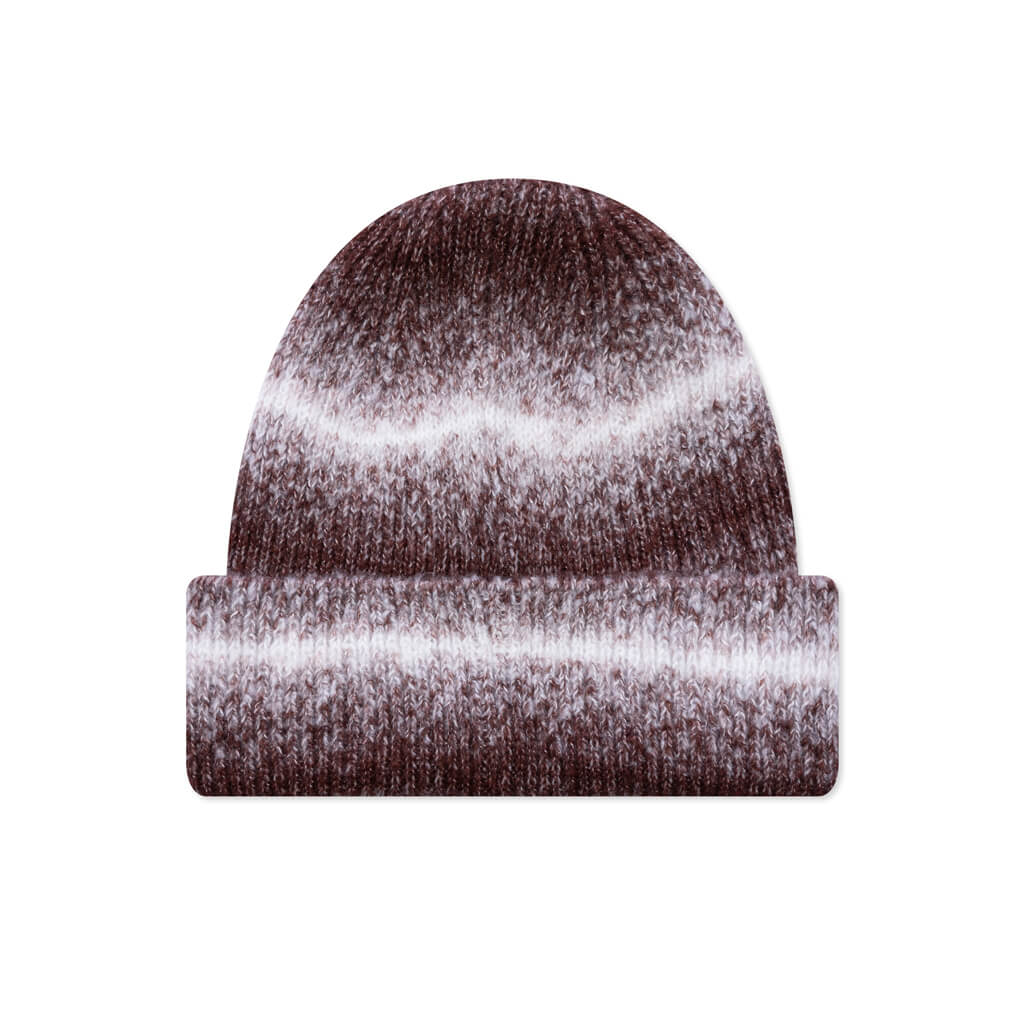 Cuff Basic Striped Beanie - Brown
