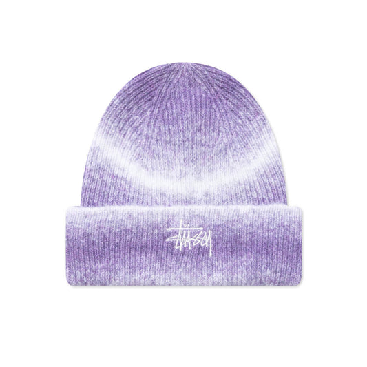 Cuff Basic Striped Beanie - Purple
