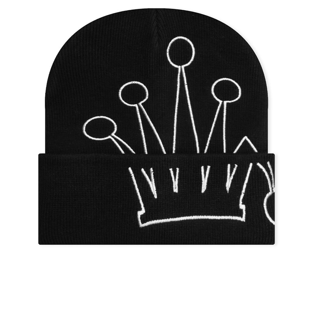 Cuff Beanie Crown - Black