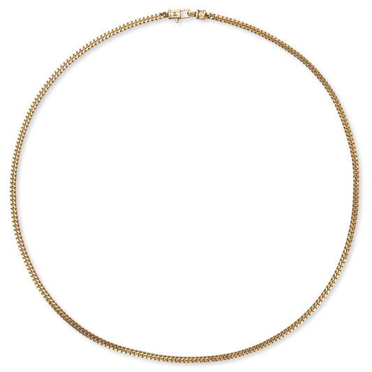 Curb Chain M Gold - 925 Sterling Silver/9K Gold