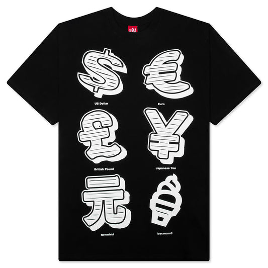 Currency S/S Tee - Black