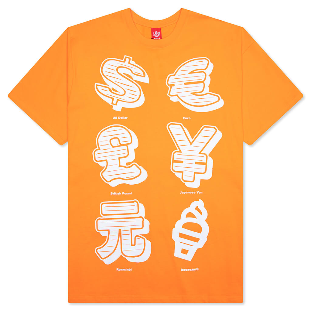 Currency S/S Tee - Bright Marigold