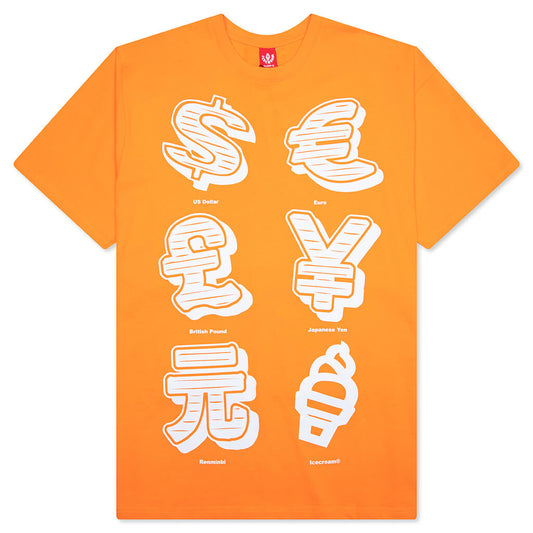 Currency S/S Tee - Bright Marigold