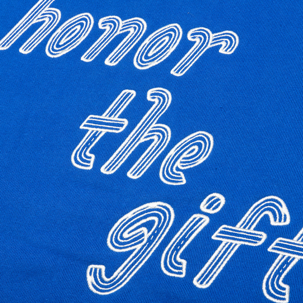 Cursive Honor Hoodie - Blue