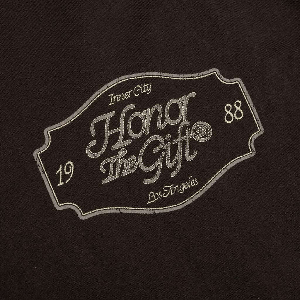 Holiday Honor the Gift Pattern L/S - Black