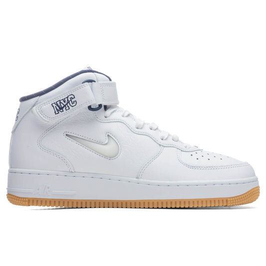 Air Force 1 Mid Jewel 'NYC'- White/Midnight Navy