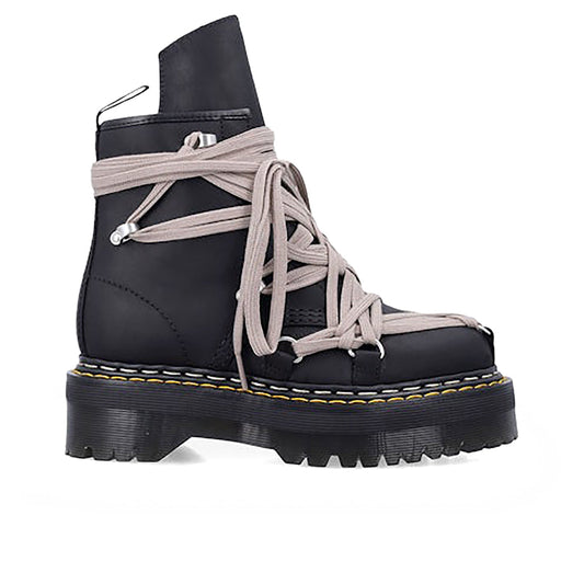 Rick Owens DRKSHDW x Dr. Martens 1460 Quad Sole Megalace Boot - Black