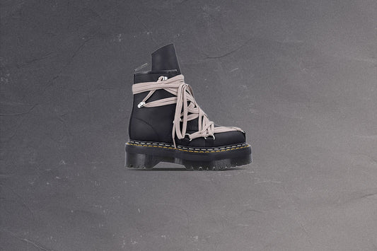 Rick Owens DRKSHDW x Dr. Martens 1460 Quad Sole Megalace Boot - Black