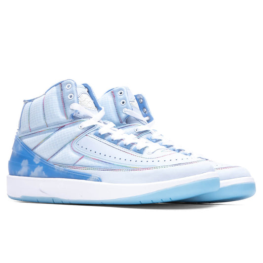 J Balvin x Air Jordan 2 - Celestine Blue/White-Multi-Color
