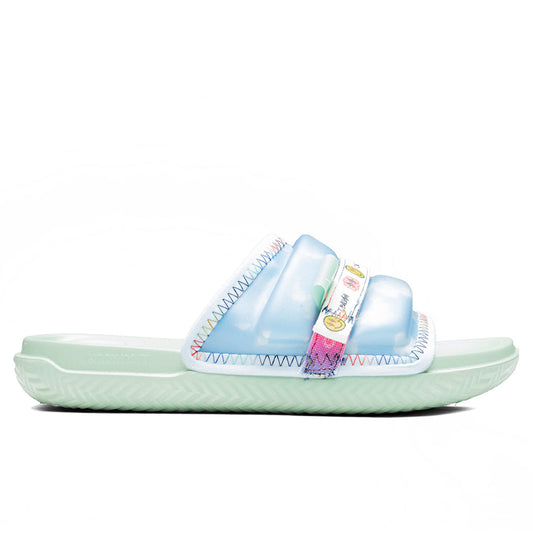J Balvin x Super Play SP Sandals - Celestine Blue/White/Enamel Green