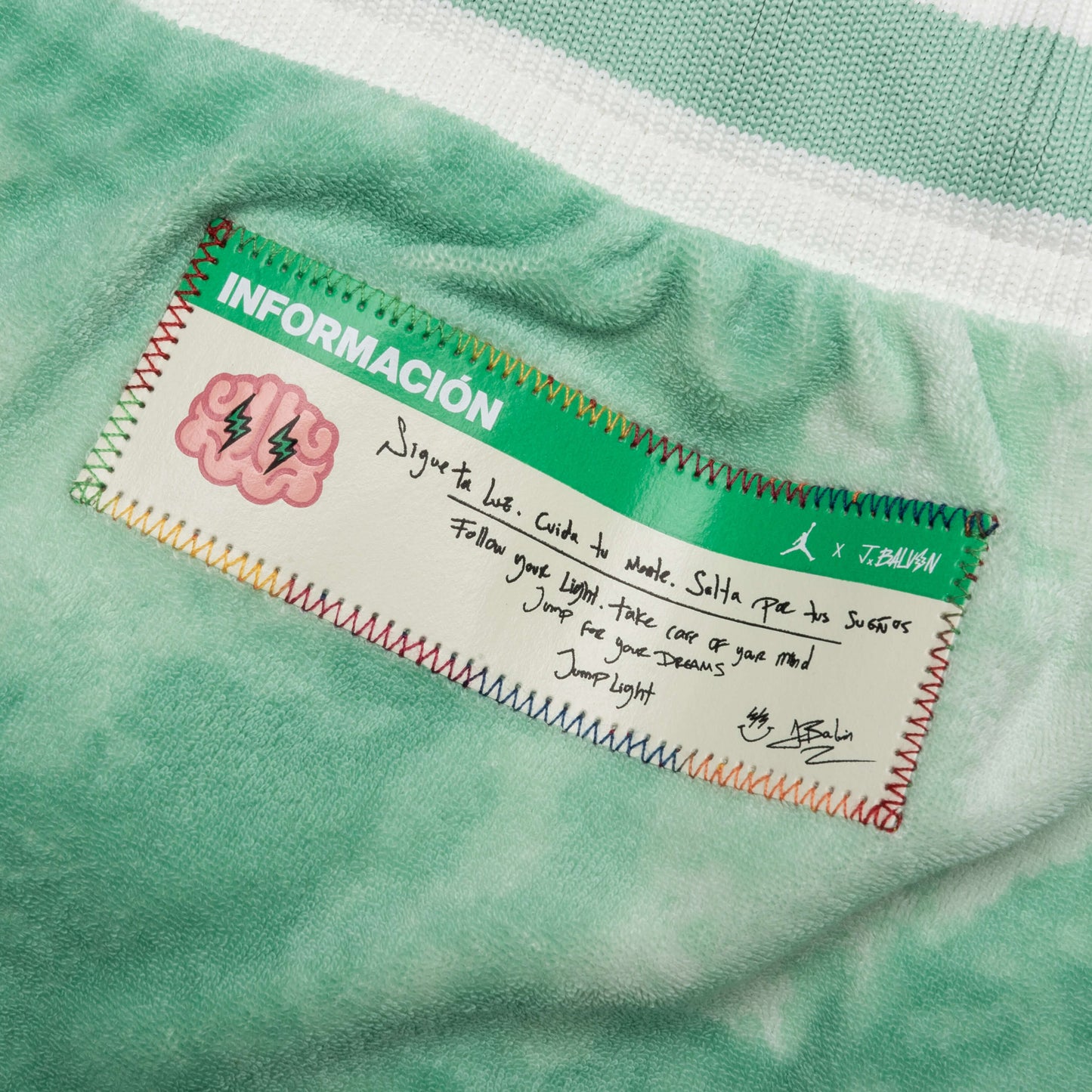 Jordan x J Balvin Shorts - Jade Aura/Enamel Green