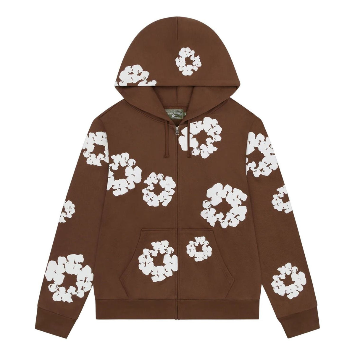 Denim Tears Cotton Wreath Zip Hoodie 'Brown' FW25TZH2982302