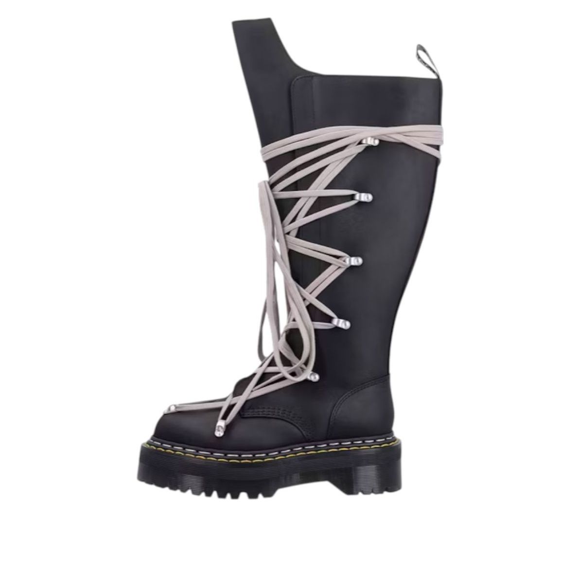 (WMNS) Dr. Martens 1460 DRKSHDW Quad Sole Pentalace Boot 'Rick Owens Black' DW02E6811-0001-09