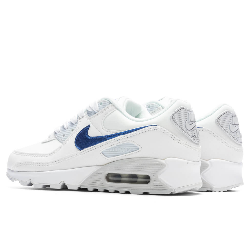 Womens Air Max 90 - Summit White/Medium Blue/Pure Platinum