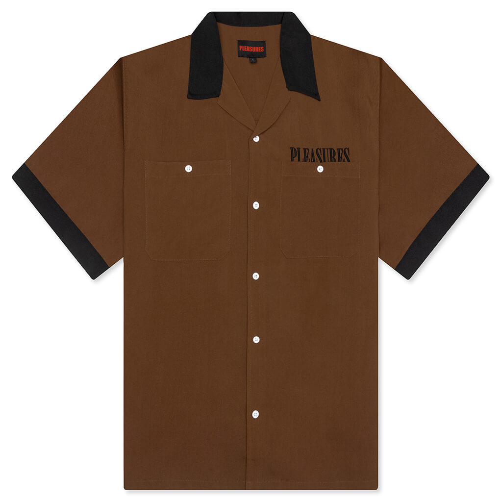 Daisy Bowling Button Down - Brown