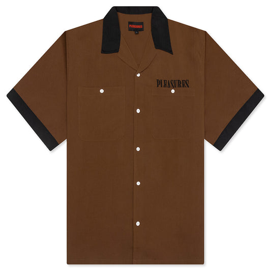 Daisy Bowling Button Down - Brown