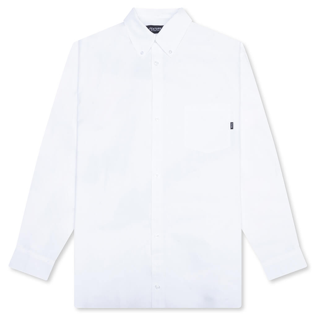 Dali Oversized Button Down Shirt - White