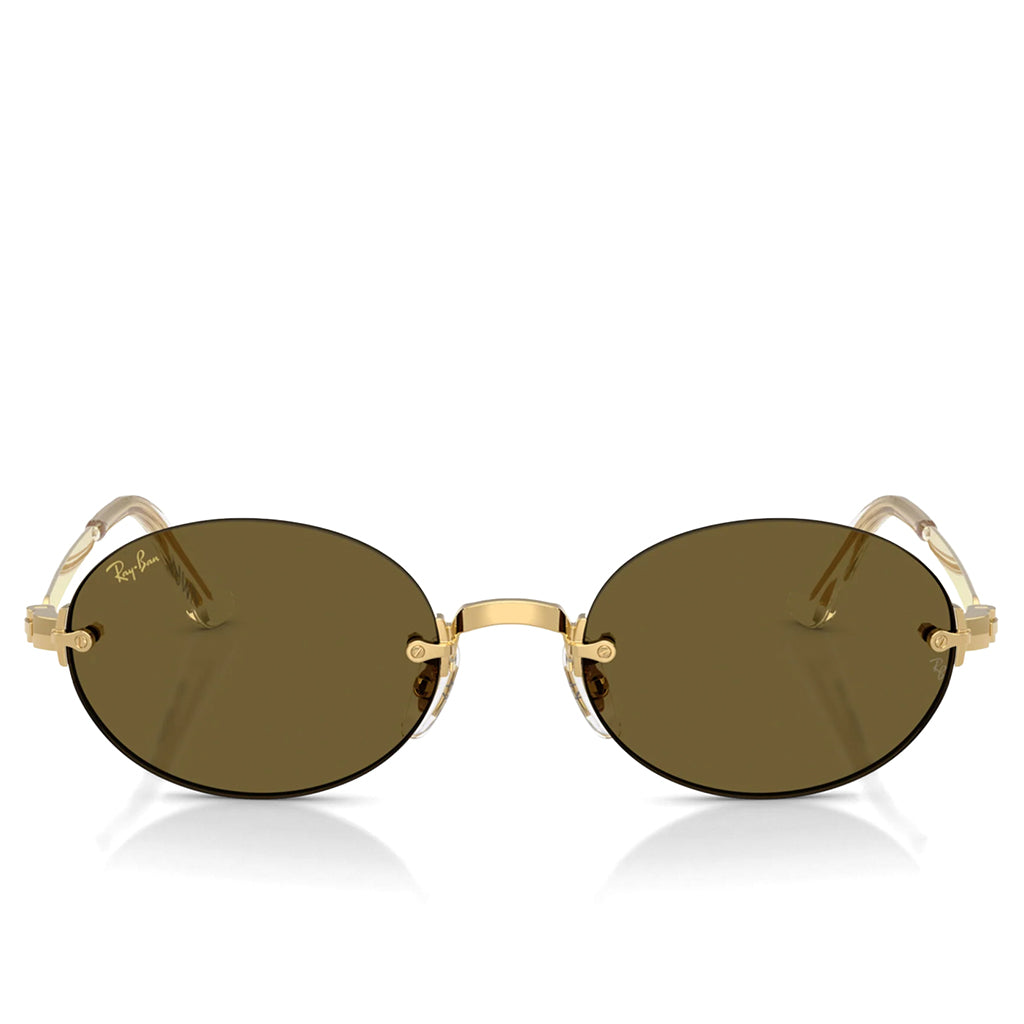 Ray-Ban x A$AP Rocky Rimless Oval - Arista/Dark Brown