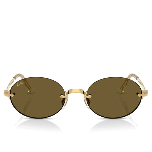Ray-Ban x A$AP Rocky Rimless Oval - Arista/Dark Brown