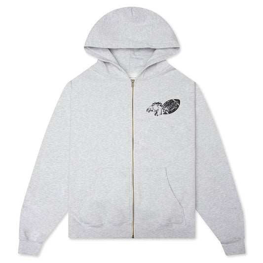 Days USA Zip Up Hoodie - Heather Grey