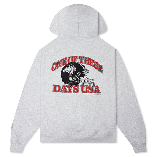 Days USA Zip Up Hoodie - Heather Grey