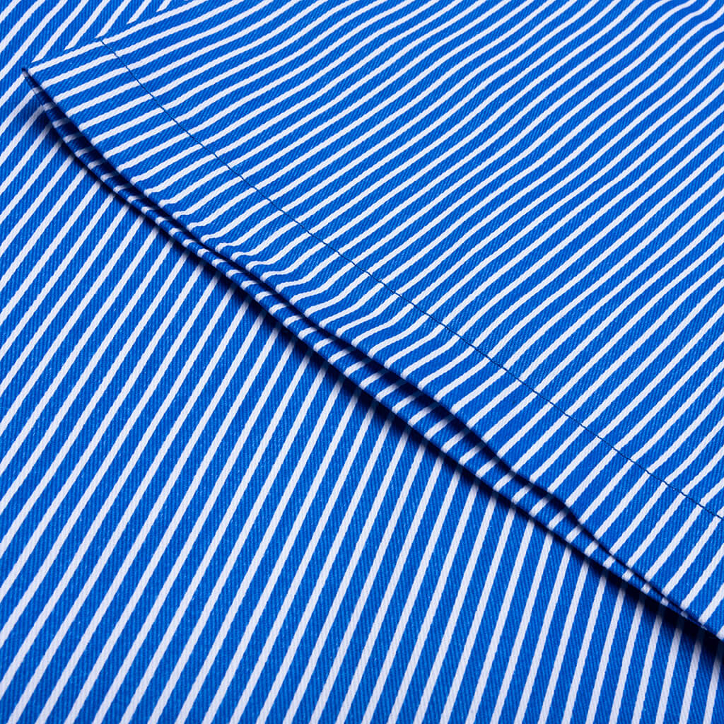Decker S/S Woven Crop Fit Button Up - Victoria Blue