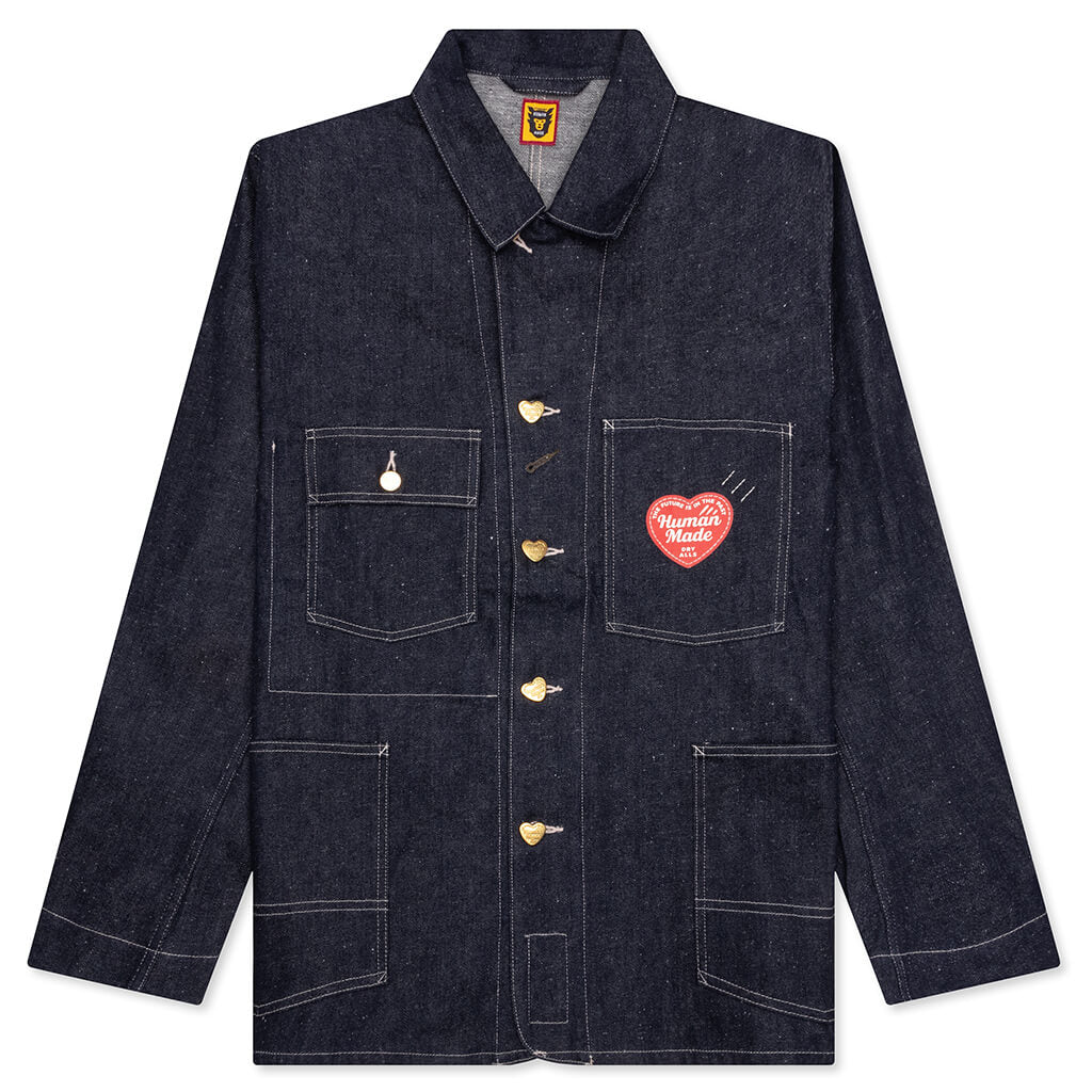 Denim Coverall Jacket Rigid - Indigo