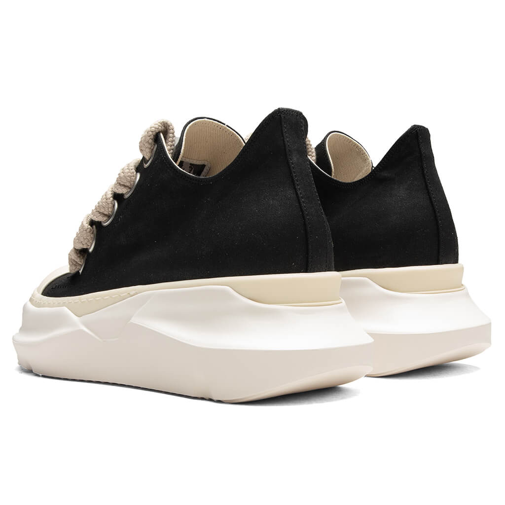 Denim Jumbo Laces Abstract Low Sneaks - Black/Milk