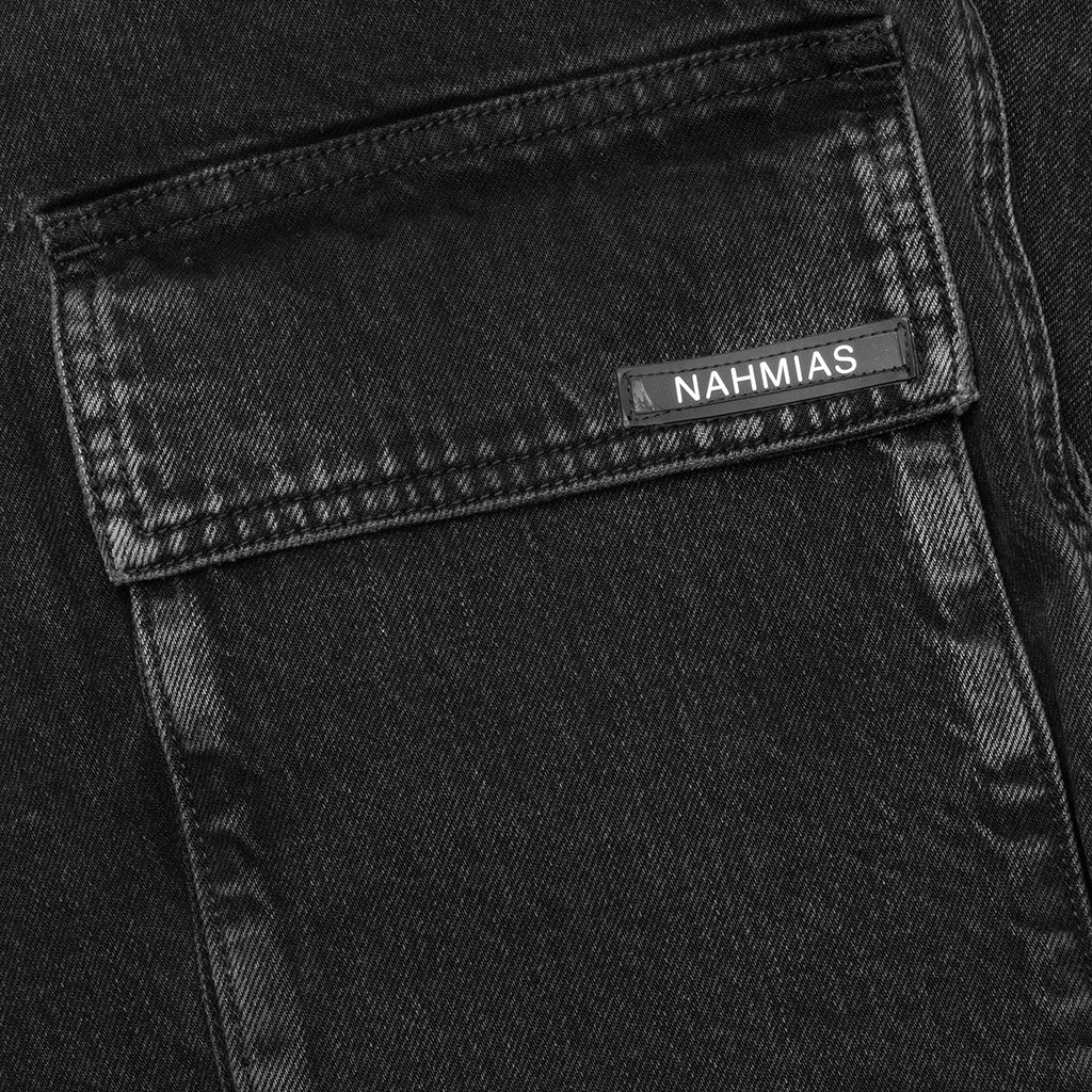 Denim Logo Cargos - Charcoal Wash