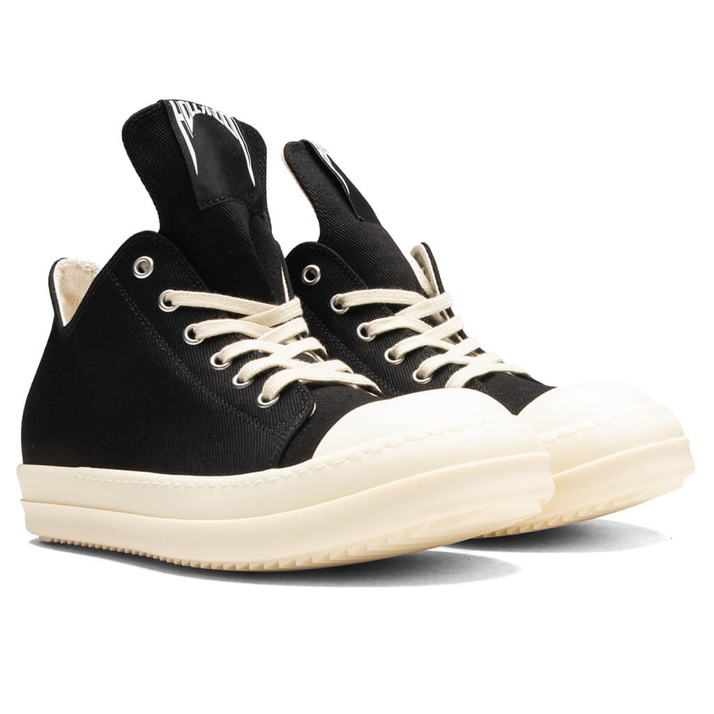 Denim Low Sneaks - Black/Milk