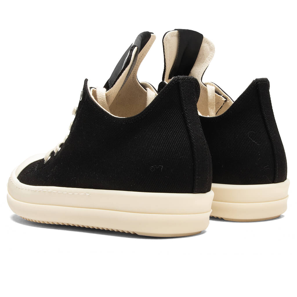 Denim Low Sneaks - Black/Milk