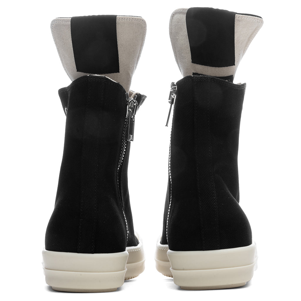 Denim Sneaks - Black/Milk