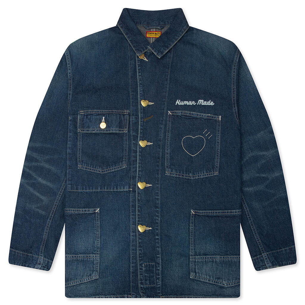 Denim Coverall Jacket - Indigo