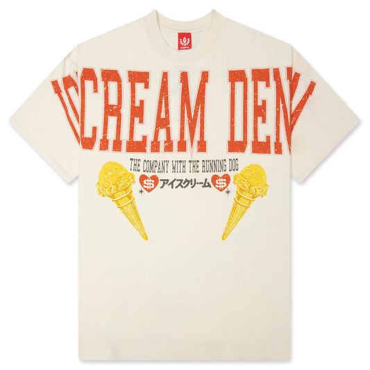 'Denim' S/S T-Shirt - Antique White