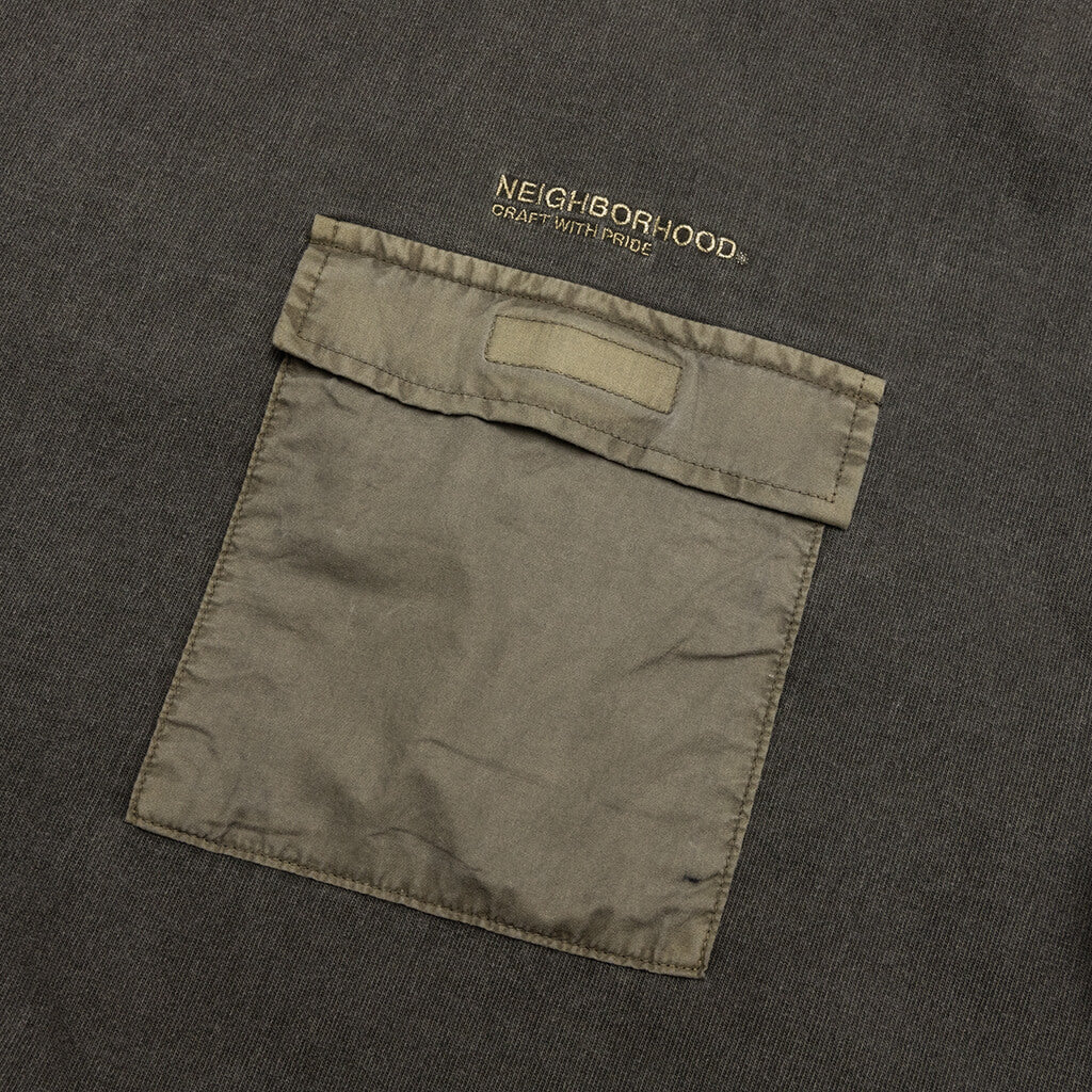 Design Pigment Dyed L/S Crewneck - Olive Drab