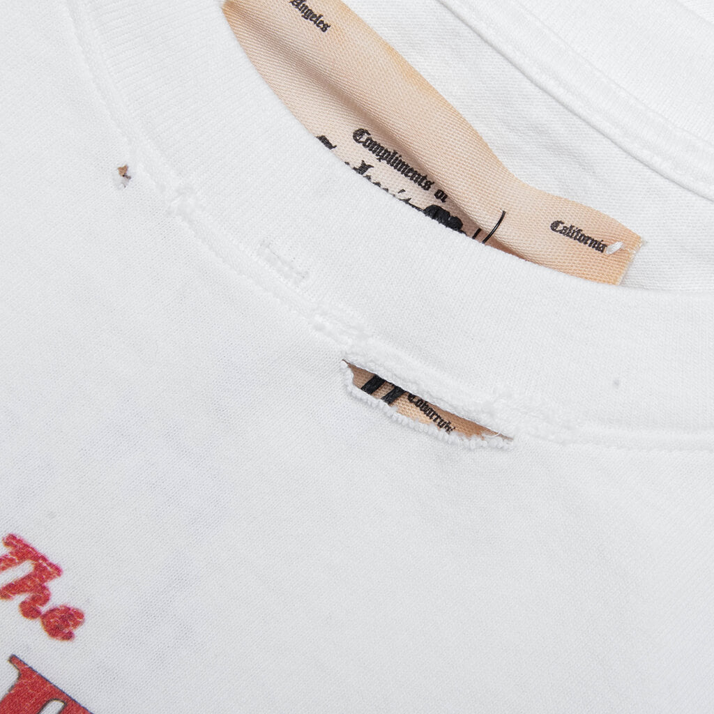 Devil Band T-Shirt - Vintage White