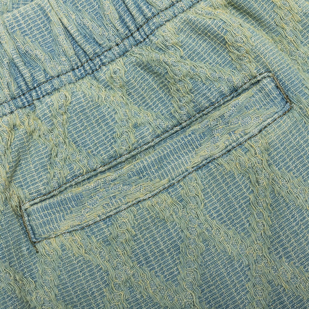 Diamond Jacquard Shorts - Light Indigo