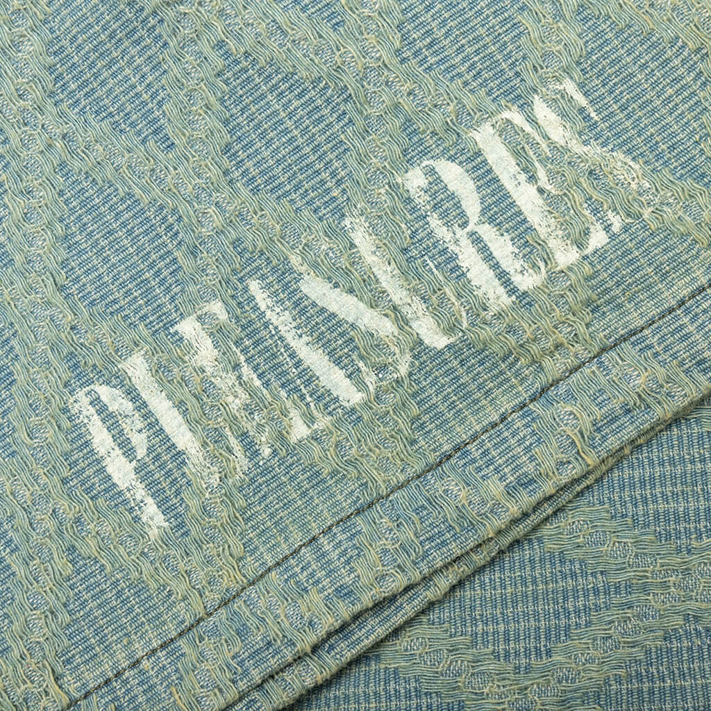 Diamond Jacquard Shorts - Light Indigo