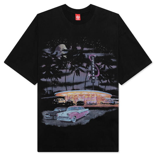 Diamond S/S Oversize Knit - Stretch Limo