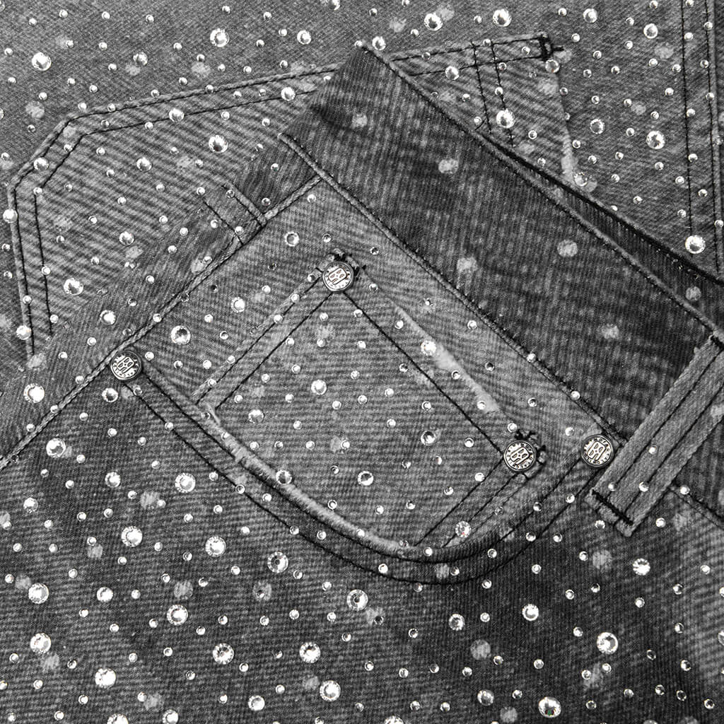 20K Swarovski Diamond Boro Jean - Black
