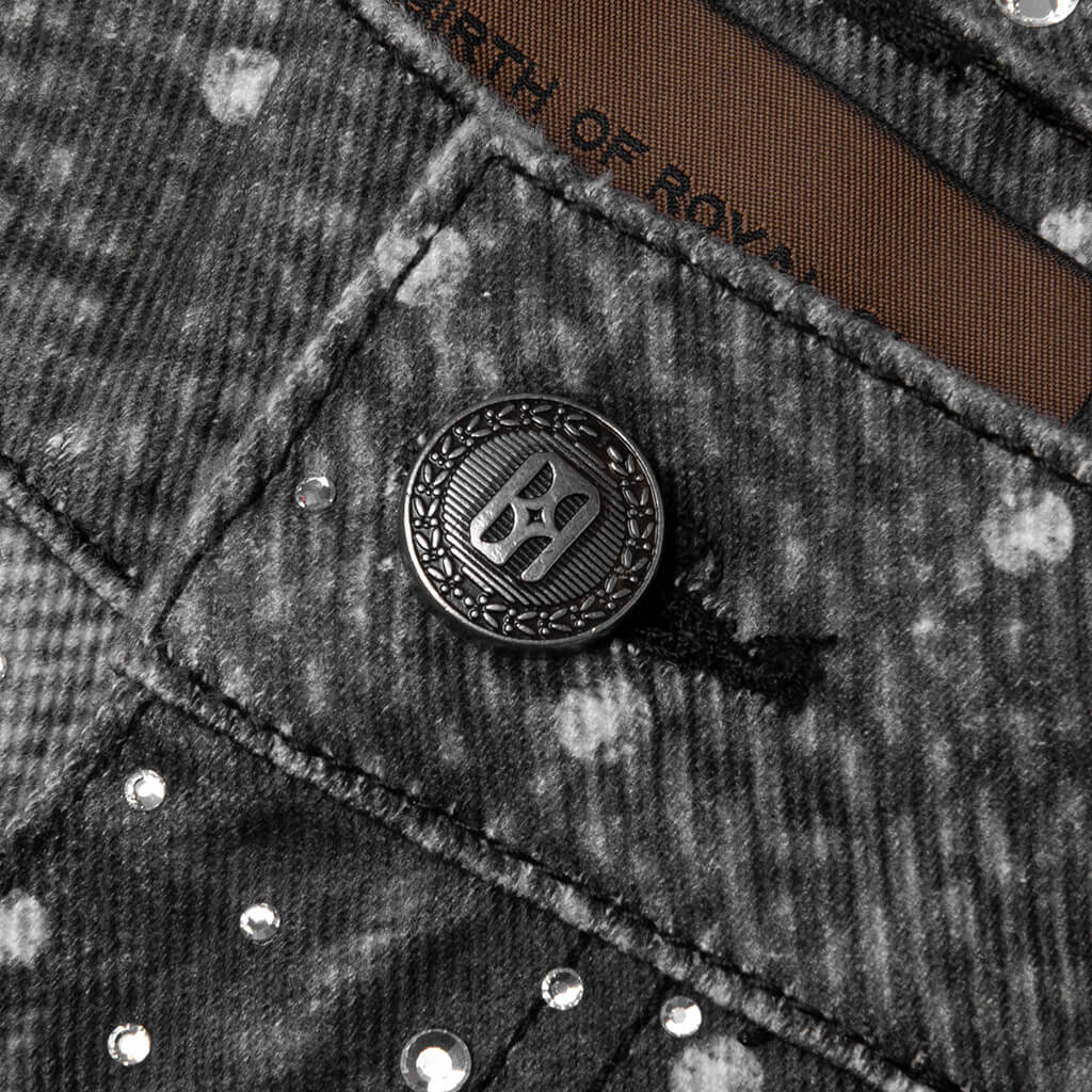 20K Swarovski Diamond Boro Jean - Black