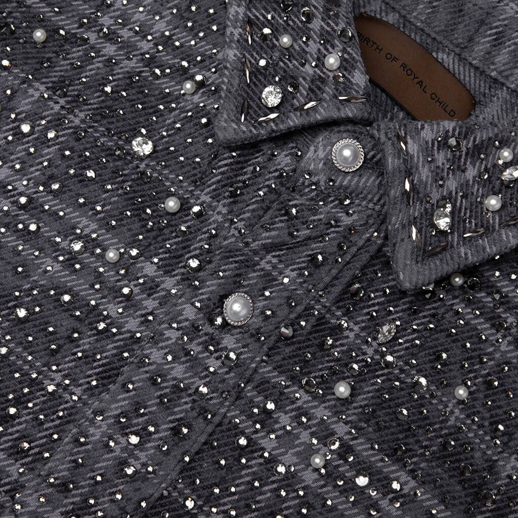20K Pearl Diamond Shirt - Black/Gray