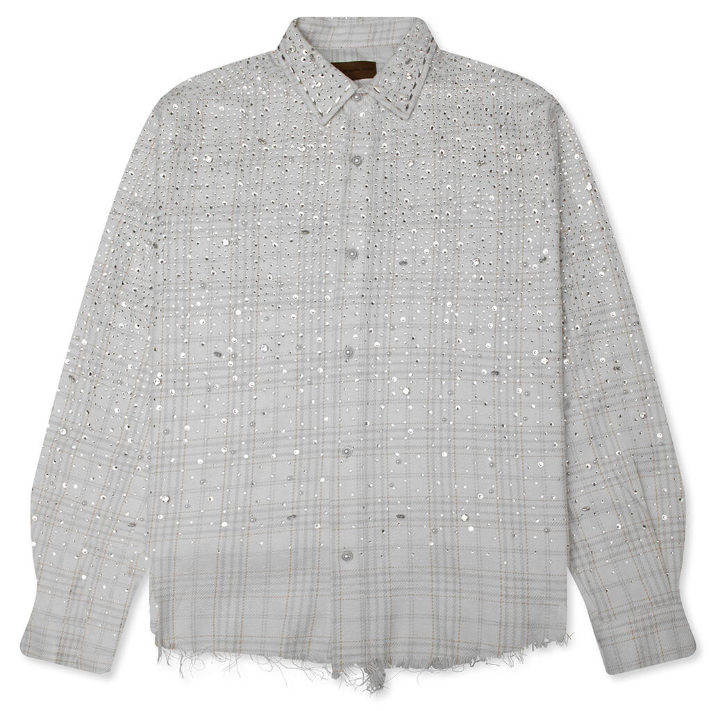 20K Pearl Diamond Shirt - White/Beige