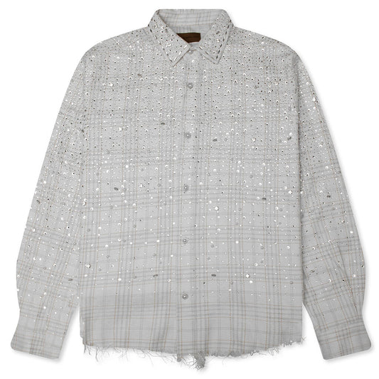 20K Pearl Diamond Shirt - White/Beige