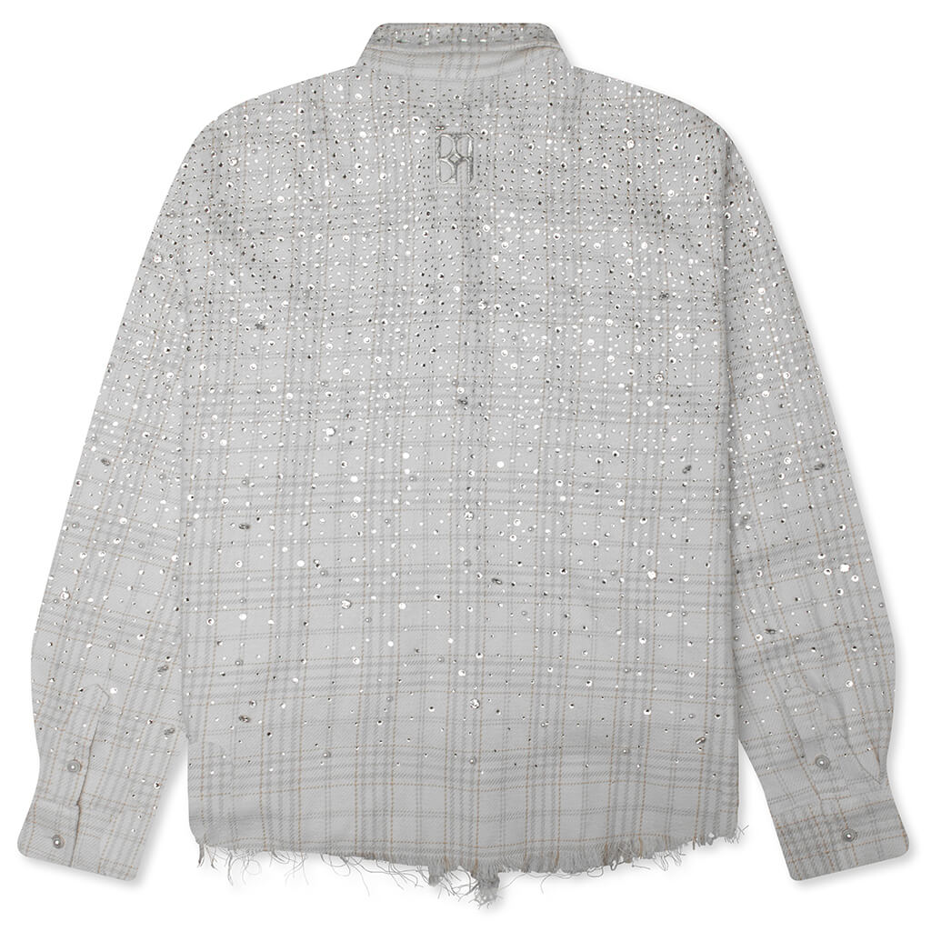 20K Pearl Diamond Shirt - White/Beige
