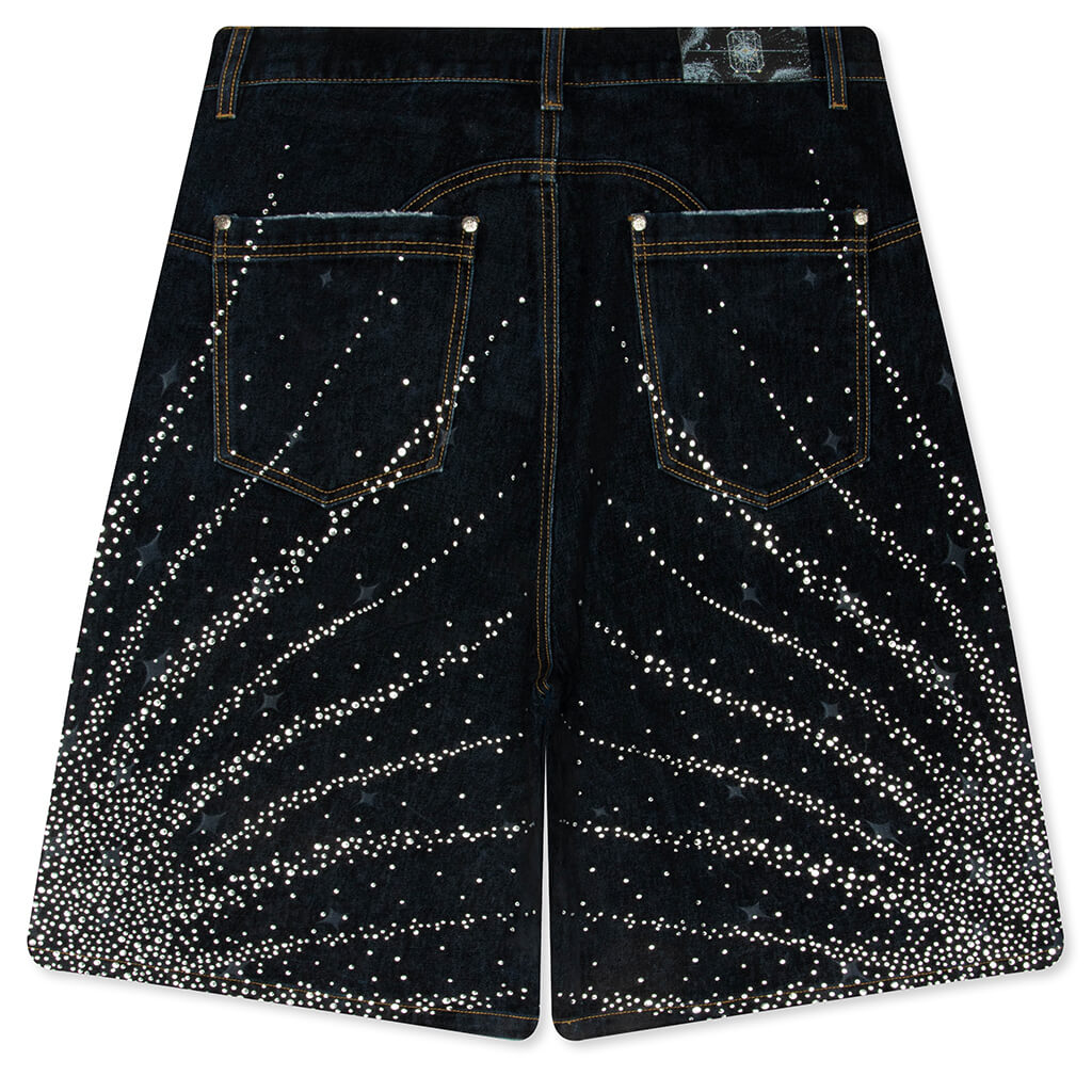 20K Diamond Starlight Denim Shorts - Blue