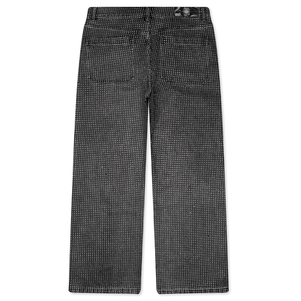 20K Diamond Stellar Denim Pants - Black